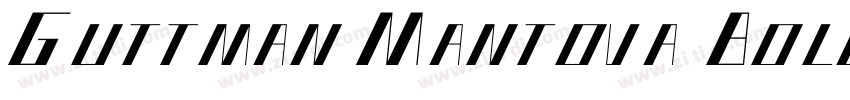 Guttman Mantova Bold字体转换